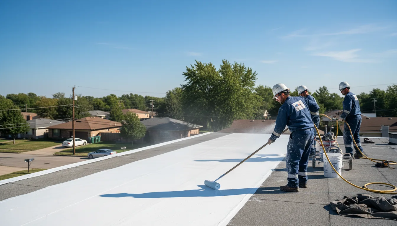Commercial roof coating in Coloma, MI near me